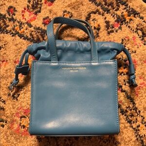 Brandon Blackwood Laura Blue Mini Tote Crossbody Bag